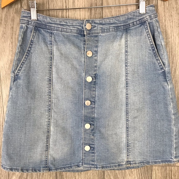 size 10 denim skirt